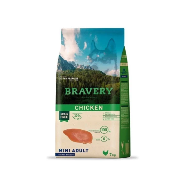 Bravery Chicken Mini Adult Small Breed 2 KG