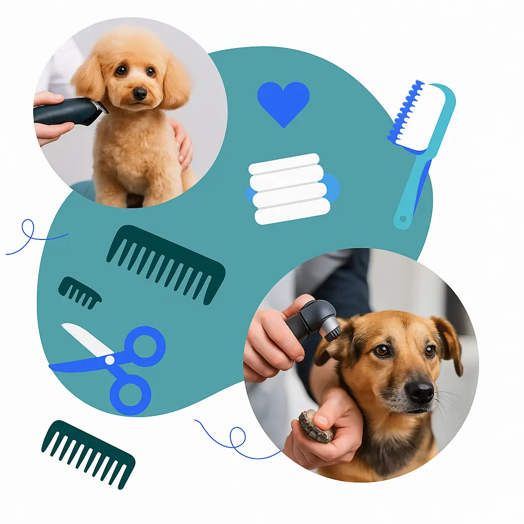 peluquería de perros.