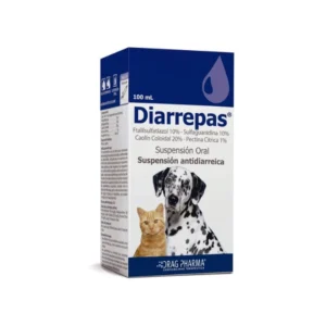 Frasco de Diarrepas Suspensión Oral 100 mL para perros y gatos
