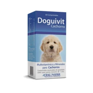 Frasco de Doguivit Cachorro suplemento multivitamínico para perros