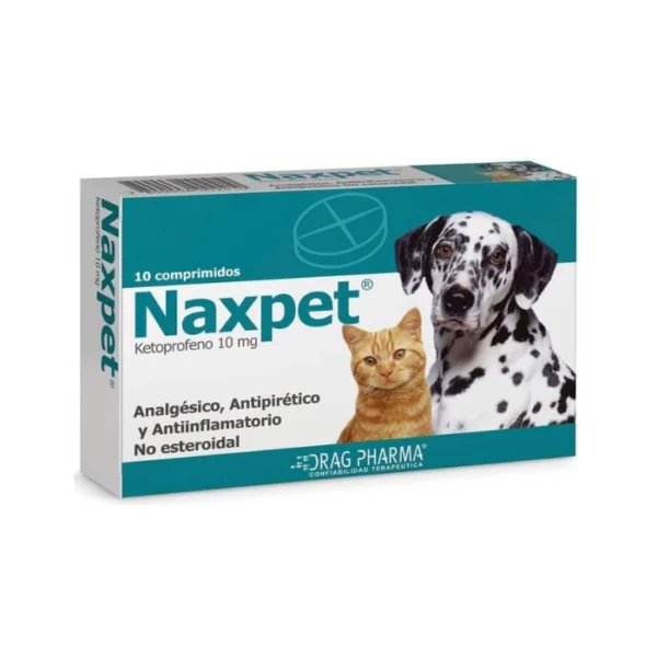 Blíster de Naxpet Comprimidos con ketoprofeno 10 mg y 30 mg para perros y gatos