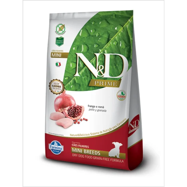 N&D PRIME POLLO GRANADA PUPPY MINI 2.5 KILOS