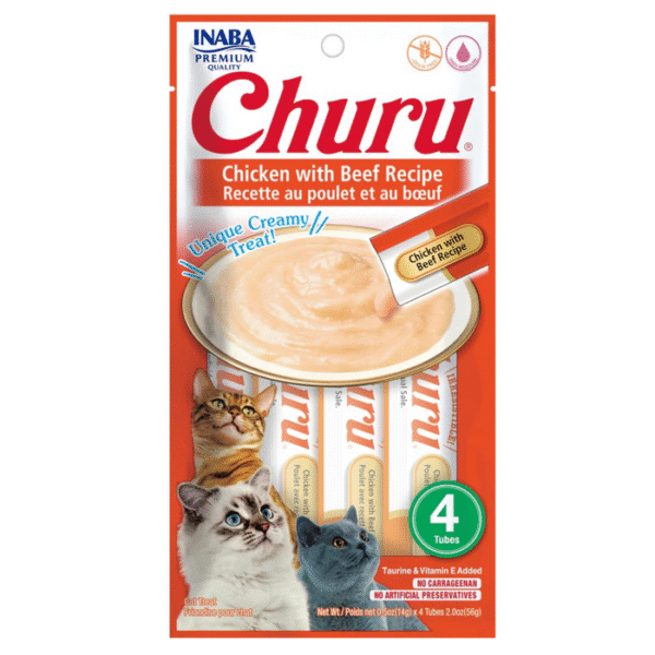 CHURU GATO SOBRE C/4UN. POLLO Y TERNERA