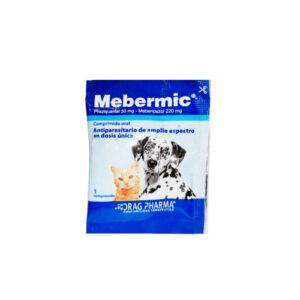 ANTIPARACITARIO INTERNO MEBERMIC 1 COMPRIMIDO 10KG