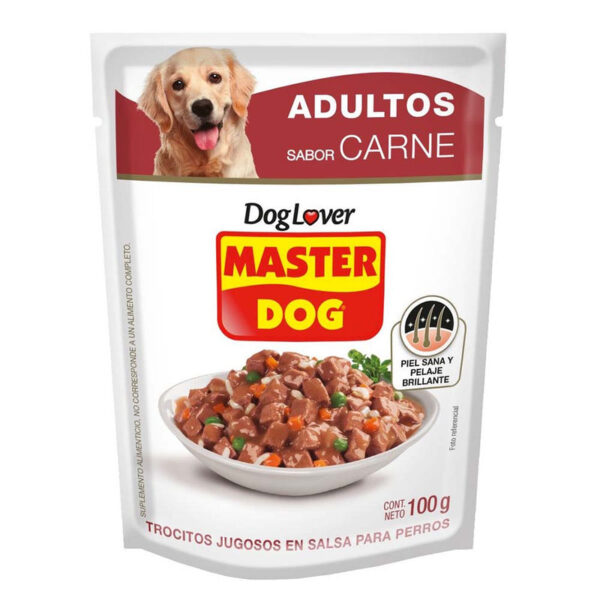 MASTER DOG SOBRE CARNE ADULTO 100GRS