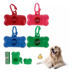 BOLSA DE BASURA MASCOTA DISPENSADOR + 5 UN.