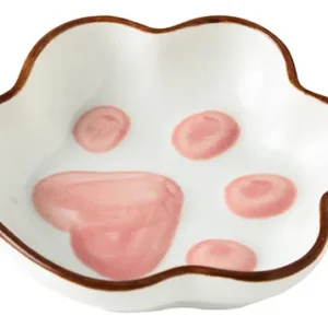 PLATO FORMA CON PATITAS Y DISEÑO GATITO