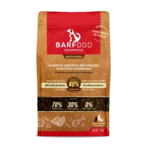 BARFOOD 7KG. VACUNO CACHORROS Y RAZAS PEQUEÑAS