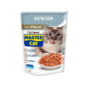 MASTER CAT SOBRE SENIOR 85GRS POLLO