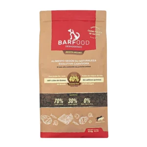 BARFOOD 12KG. VACUNO RAZAS GRANDES Y ADULTOS