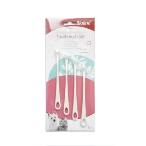CEPILLO DE DIENTE PARA GATOS 4 UNIDDES BIOLINE