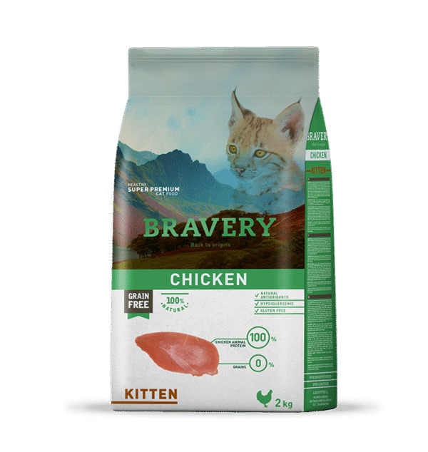 BRAVERY GATO 2KG. POLLO KITTEN