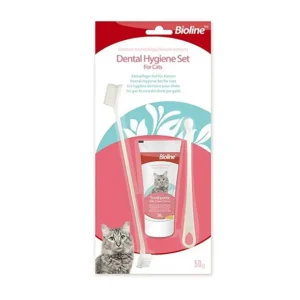 SET DE HIGENE DENTAL GATO 50GRS BIOLINE