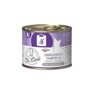 DR. LINK LATA 200 GRS GATO OBESO OBESO/DIABETICO POLLO Y PESCADO BLANCO