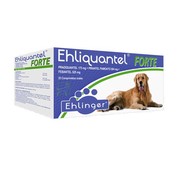 ANTIPARACITARIO INTERNO EHLIQUANTEL FORTE 1 COMPRIMIDO + DE 30 KILOS