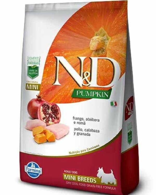 N&D PUMPKIN PERRO ADULTO MINI 2.5 KILOS
