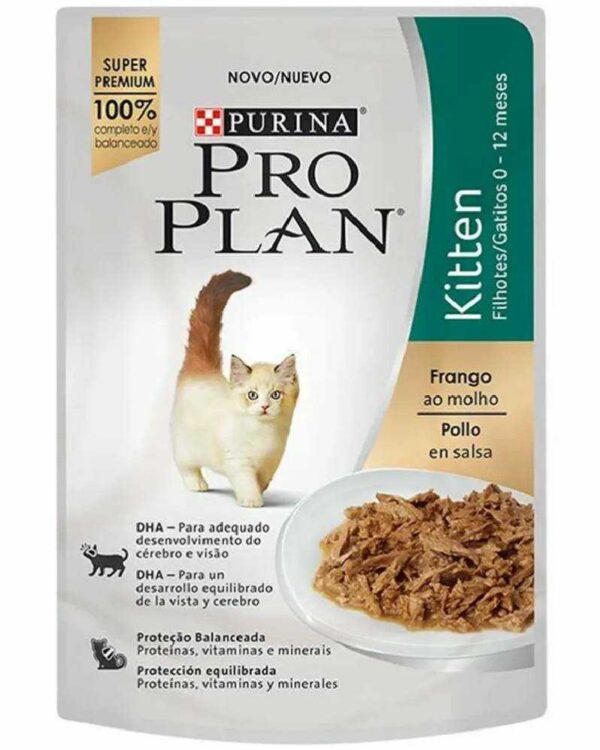 PRO PLAN SALSA GATITO 0-12MESES POLLO 85GRS