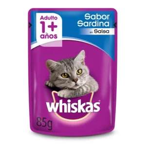 WHISKAS SOBRE GATO ADULTO SARDINA 85GRS