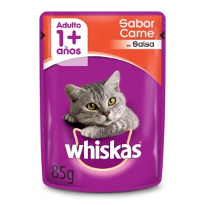 WHISKAS SOBRE GATO ADULTO CARNE 85GRS