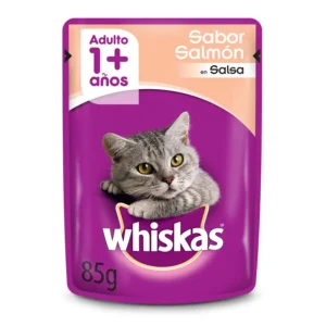 WHISKAS SOBRE GATO ADULTO SALMON 85 GRS